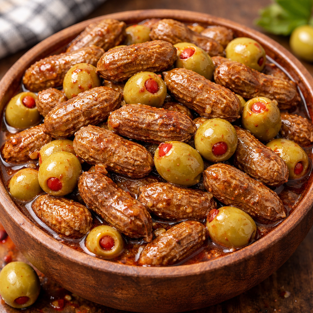 Bloody Mary Boiled Peanuts